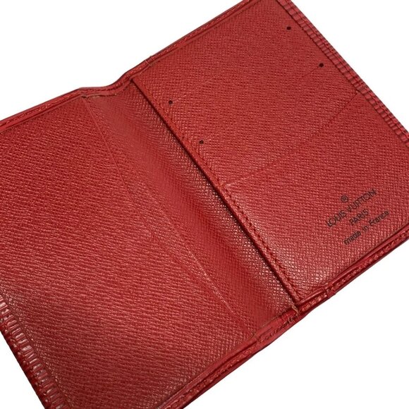 LOUIS VUITTON Organizer de Poshe Rouge Epi - Card Case 182-062725 - Picture 8 of 11